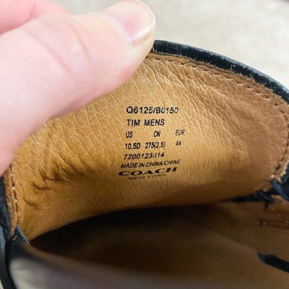 Coach Black Leather Penny Loafers Men's Size 10.5 EUC - Picture 9 of 10